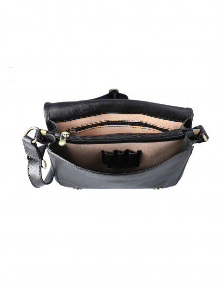 Dámská italská kožená kabelka Cristina Rui Serena jednoduchá středně velká