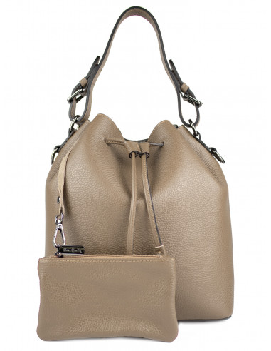 Dámská kožená kabelka/vak Pierre Cardin Monique