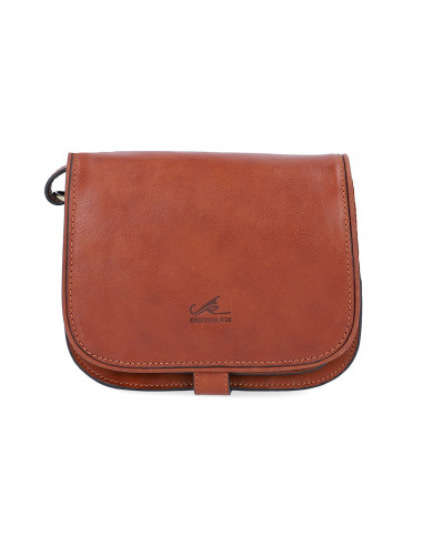 Dámská italská kožená crossbody kabelka Cristina Rui Noemi hnědá