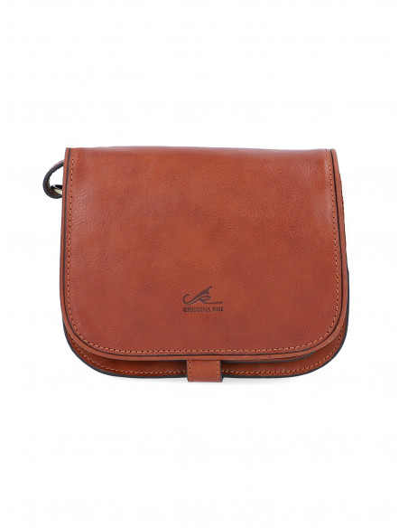 Dámská italská kožená crossbody kabelka Cristina Rui Noemi hnědá