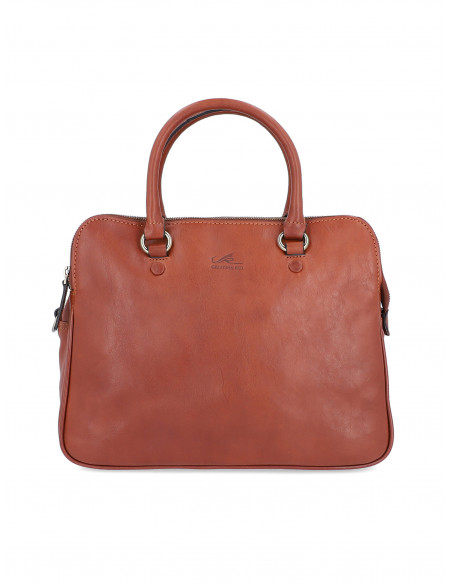 Dámská italská kožená kabelka Cristina Rui Vanessa hnědá