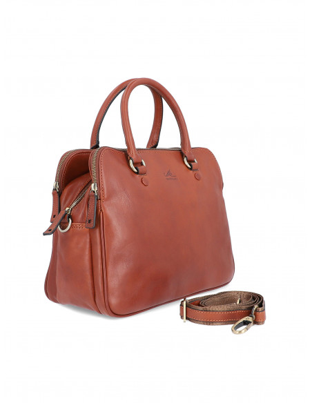 Dámská italská kožená kabelka Cristina Rui Vanessa hnědá