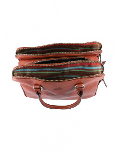 Dámská italská kožená kabelka Cristina Rui Vanessa hnědá