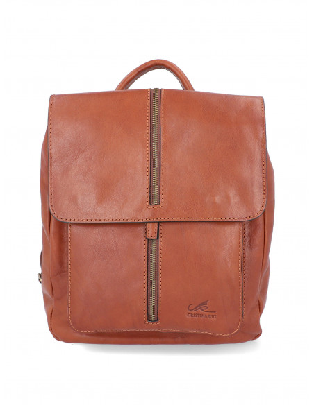 Dámský kožený batoh Cristina Rui Elena s ozdobným zipem