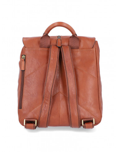 Dámský kožený batoh Cristina Rui Elena s ozdobným zipem