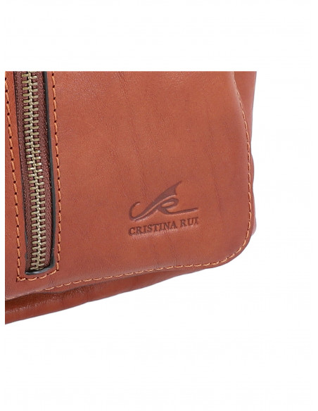 Dámský kožený batoh Cristina Rui Elena s ozdobným zipem