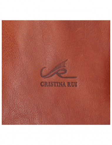 Jednoduchá kožená peněženka na zip Cristina Rui m3028