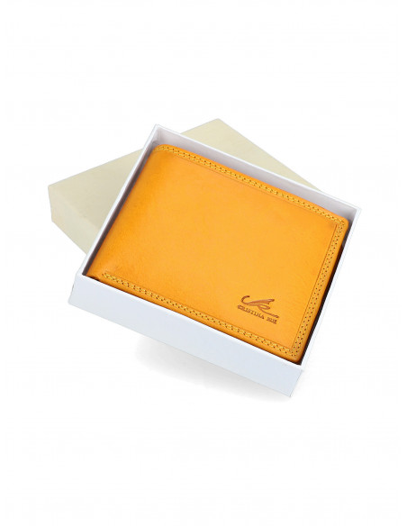 Kožená peněženka Cristina Rui mb06 oranžová, žlutá, zelená