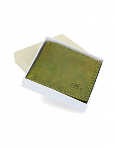 Kožená peněženka Cristina Rui mb06 oranžová, žlutá, zelená