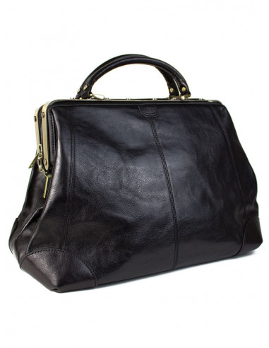 Dámská kožená kabelka/kufřík Katana Orleans rámová