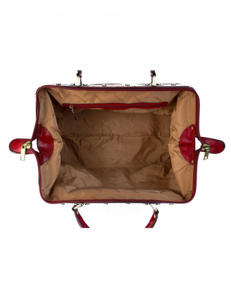 Dámská kožená kabelka/kufřík Katana Orleans rámová