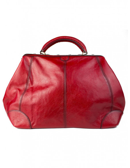 Dámská kožená kabelka/kufřík Katana Orleans rámová