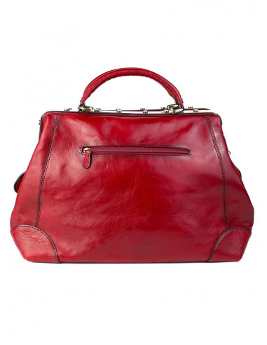 Dámská kožená kabelka/kufřík Katana Orleans rámová