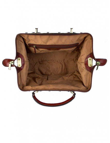 Dámská kožená kabelka/kufřík Katana Orleans rámová