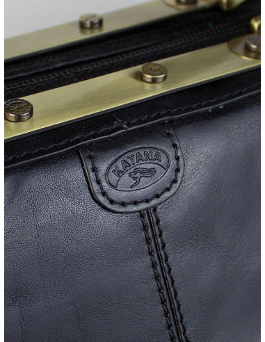 Dámská kožená kabelka/cestovní taška Katana Saint-Paul rámová
