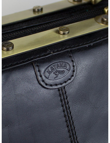 Dámská kožená kabelka/cestovní taška Katana Saint-Paul rámová
