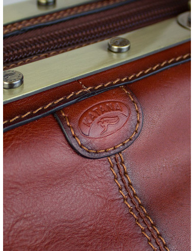 Dámská kožená kabelka/cestovní taška Katana Saint-Paul rámová