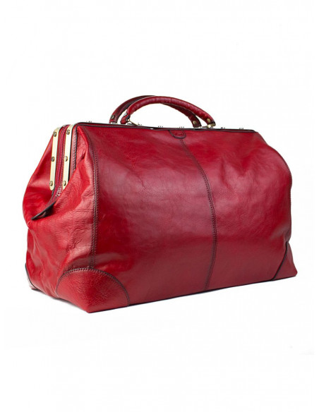 Dámská kožená kabelka/cestovní taška Katana Saint-Paul rámová