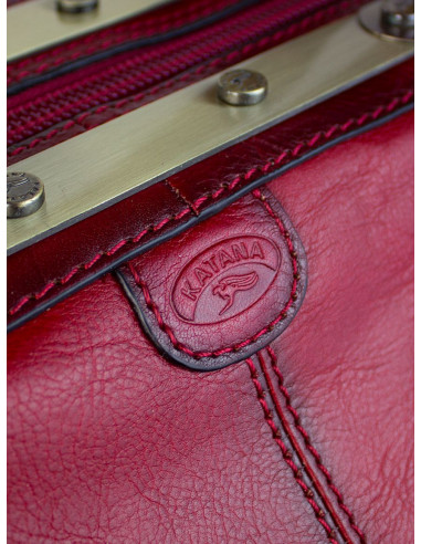 Dámská kožená kabelka/cestovní taška Katana Saint-Paul rámová