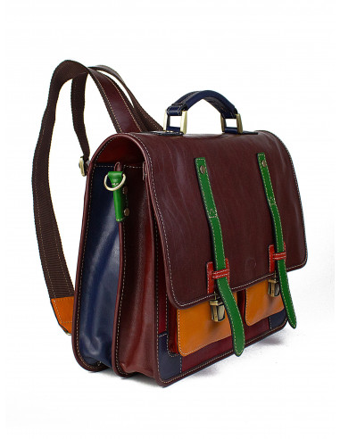 Pánská kožena aktovka/batoh Cristina Rui Bergamo