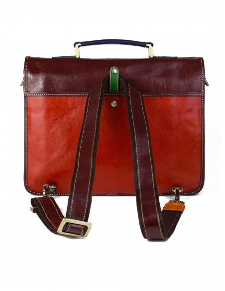 Pánská kožena aktovka/batoh Cristina Rui Bergamo