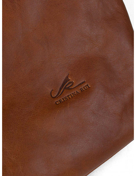 Dámská italská kožená kabelka Cristina Rui Eleonora hnědá