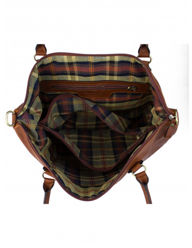 Dámská italská kožená kabelka Cristina Rui Eleonora hnědá