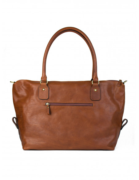 Dámská italská kožená kabelka Cristina Rui Eleonora hnědá