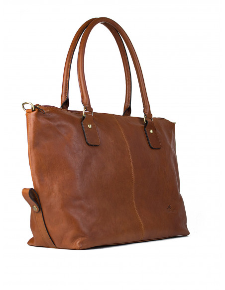 Dámská italská kožená kabelka Cristina Rui Eleonora hnědá