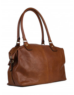 Dámská italská kožená kabelka Cristina Rui Eleonora hnědá 2
