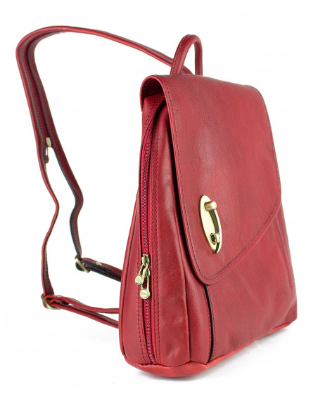 Dámský městský kožený batoh Katana Abbeville