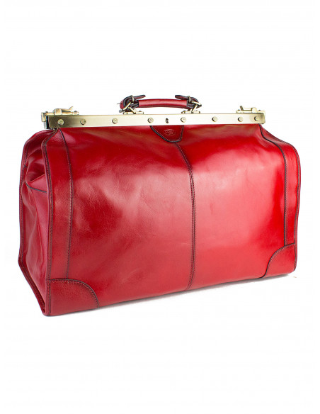 Dámská velká kožená kabelka/cestovní taška Katana Calais rámová