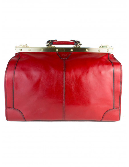 Dámská velká kožená kabelka/cestovní taška Katana Calais rámová