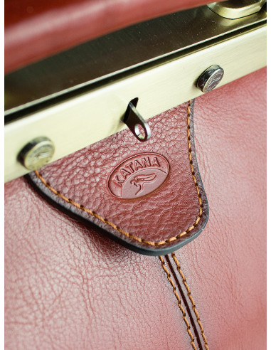 Dámská velká kožená kabelka/cestovní taška Katana Calais rámová