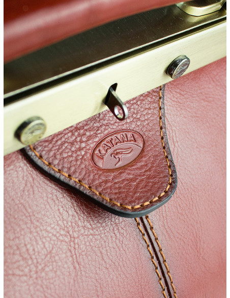 Dámská velká kožená kabelka/cestovní taška Katana Calais rámová