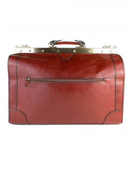 Dámská velká kožená kabelka/cestovní taška Katana Calais rámová