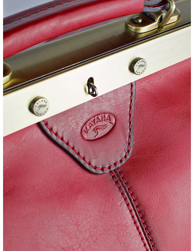 Dámská velká kožená kabelka/cestovní taška Katana Calais rámová