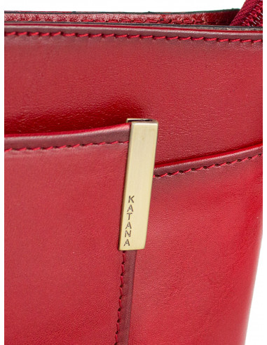 Dámská malá kožená crossbody kabelka Katana Antibes