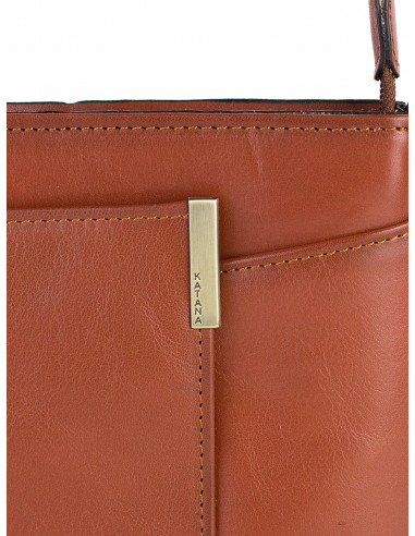 Dámská malá kožená crossbody kabelka Katana Antibes