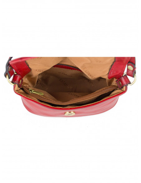 Dámská malá kožená crossbody kabelka Katana Chatou