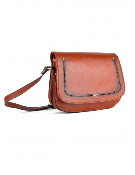 Dámská kožená crossbody kabelka Katana Bobigny