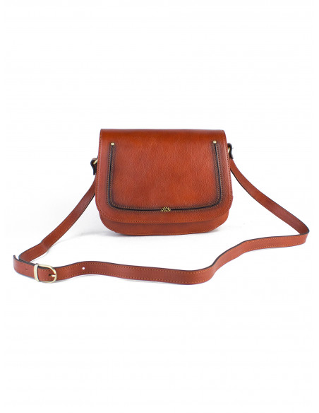 Dámská kožená crossbody kabelka Katana Bobigny