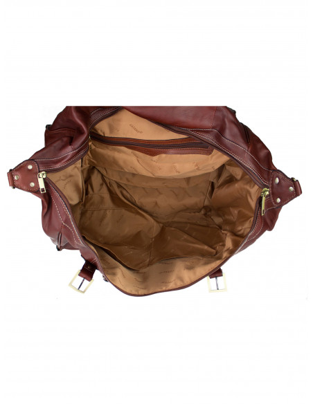 Kožená cestovní taška na kolečkách Katana Patricia