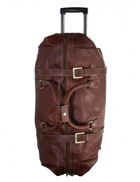 Kožená cestovní taška na kolečkách Katana Patricia