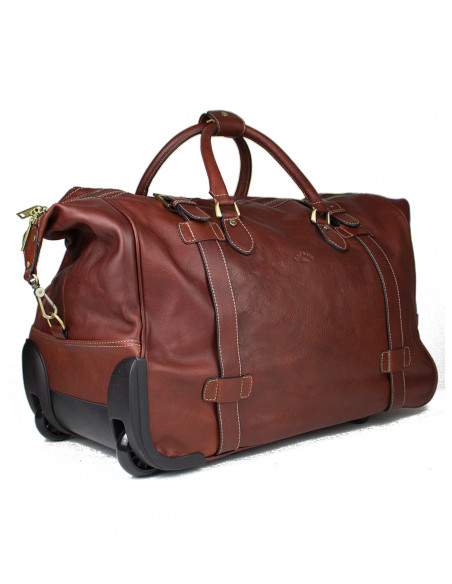 Kožená cestovní taška na kolečkách Katana Patricia