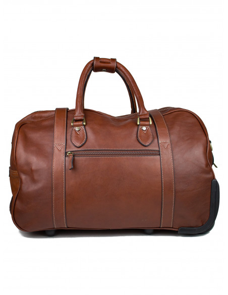 Kožená cestovní taška na kolečkách Katana Brigitte