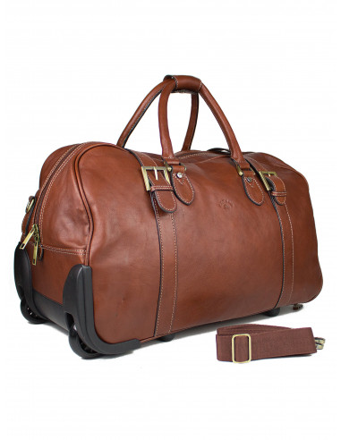 Kožená cestovní taška na kolečkách Katana Brigitte