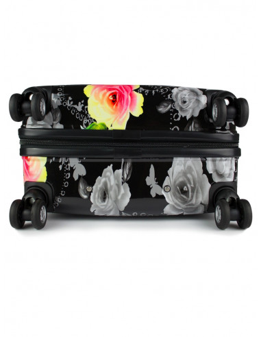 Cestovní skořepinový kufr Airplus Paris Viviane s květy