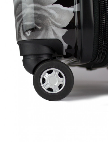 Cestovní skořepinový kufr Airplus Paris Viviane s květy