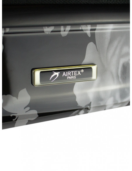 Cestovní skořepinový kufr Airplus Paris Viviane s květy